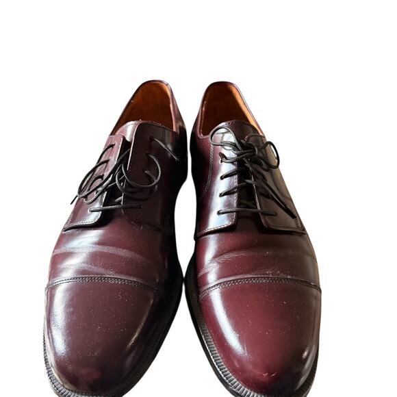 Cole Haan Men’s Cap Toe Oxford Lace Up Dress Shoes Burgundy Leather Size 9 main image 12